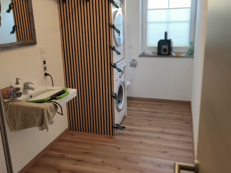 Optische Anpassung Waschturm