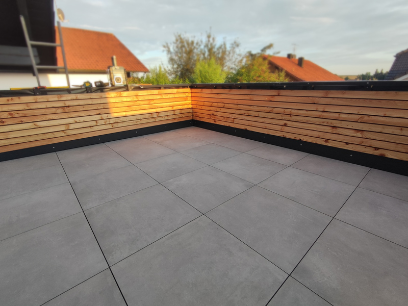 Eleganter Terrassenboden